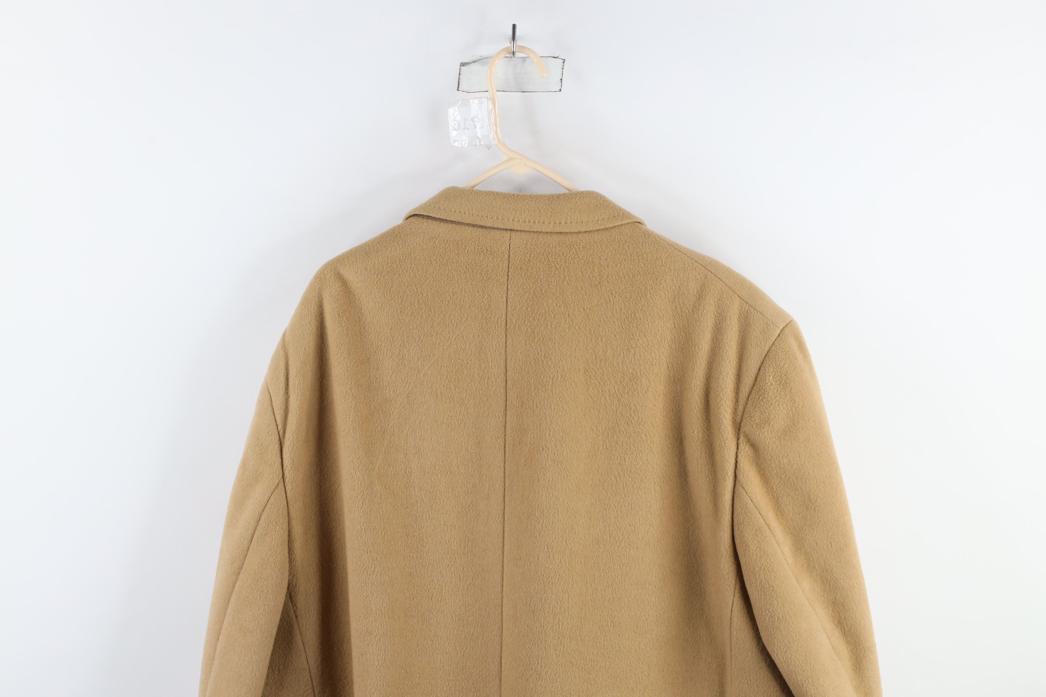 Vintage Vintage 70s Streetwear Cashmere Overcoat Jacket Beige USA Size US XXL / EU 58 / 5 - 18 Thumbnail