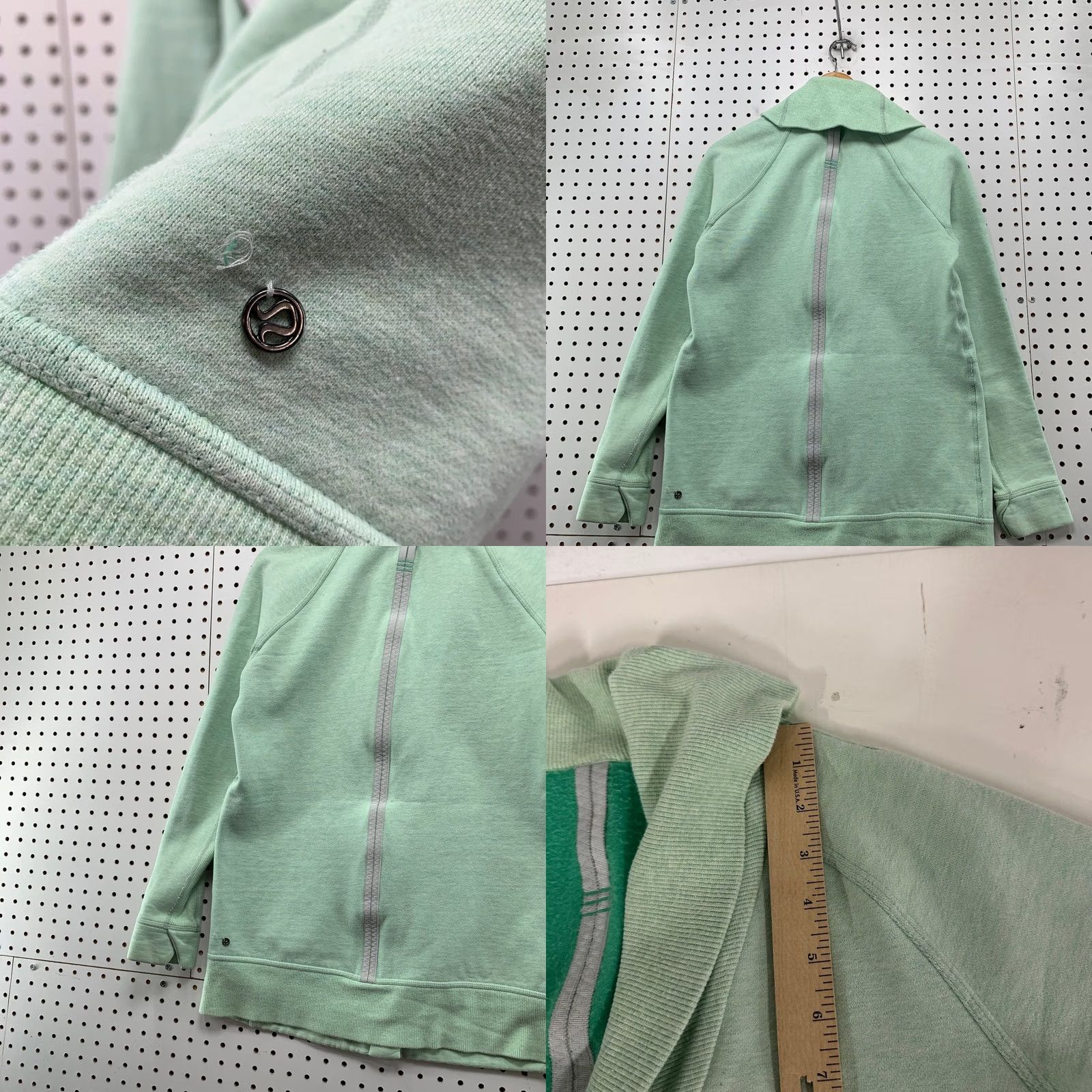 Lululemon Lululemon Yin To My Yang Cardi Fleece Snap Front Jacket Heathered Green Size 8 Women Athletic Zip Jacket Size M / US 6-8 / IT 42-44 - 8 Thumbnail