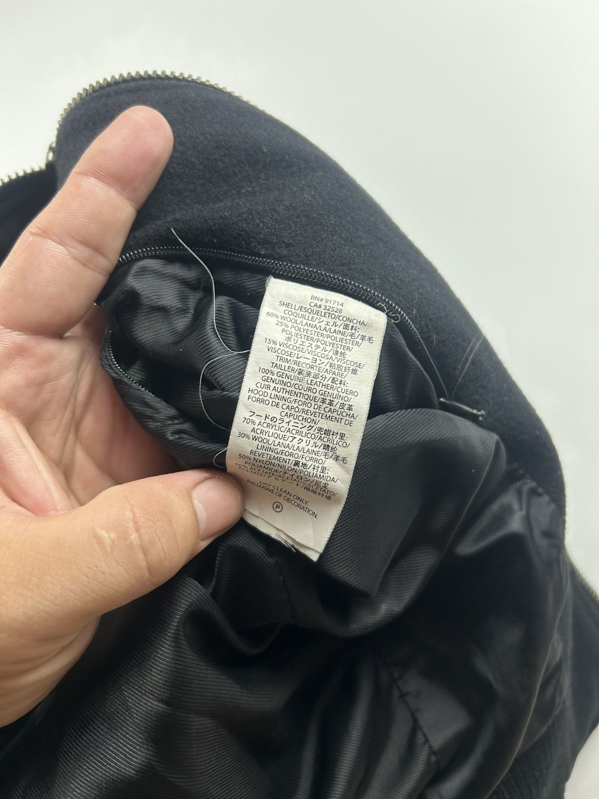 Armani Exchange Armani - Armani Exchange Leather/Wool Jacket Size US S / EU 44-46 / 1 - 6 Thumbnail