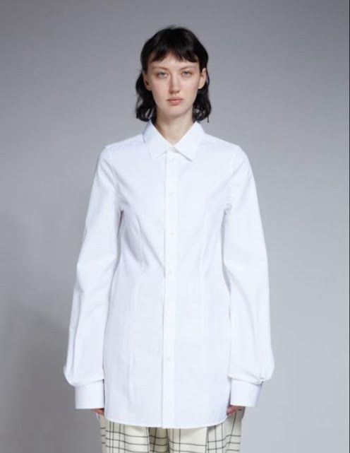 o1w1db10824 Sleeves Shirt in White