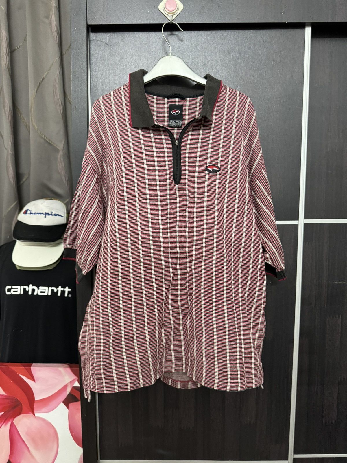image of Nike x Vintage 90’S Tiger Wood Polo Shirt in Red, Men's (Size Medium)