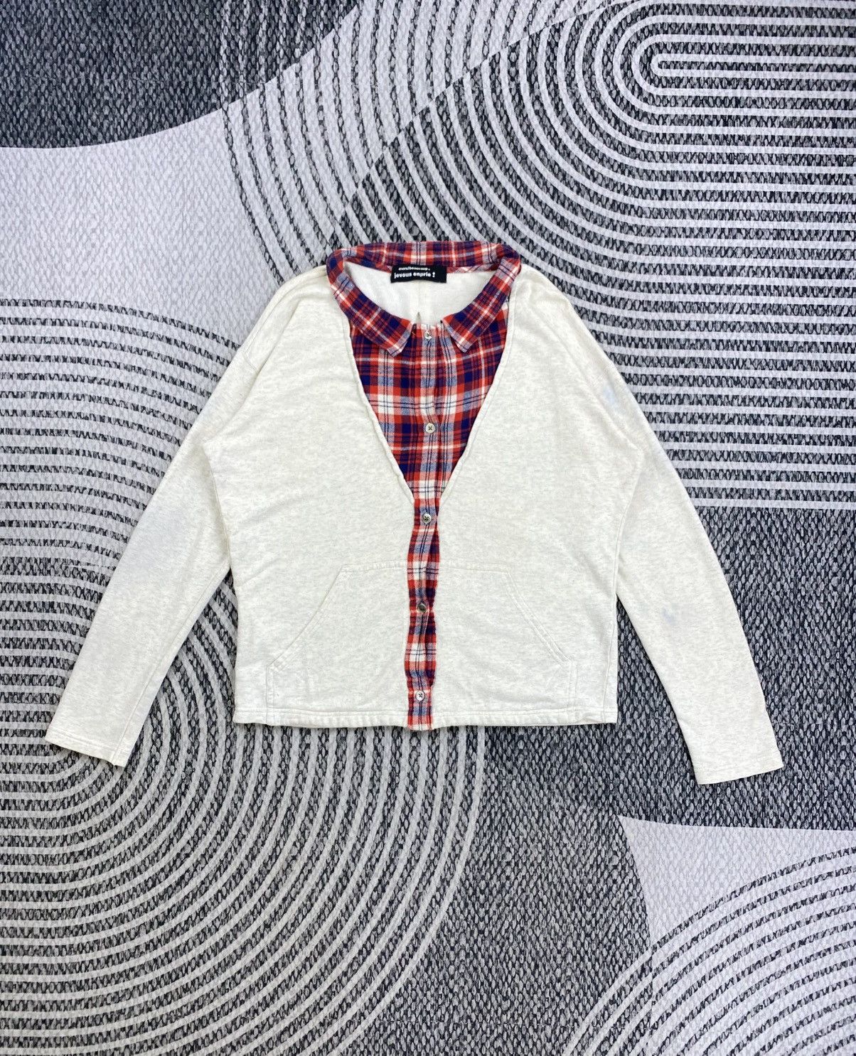 mercibeaucoup Vintage Mercibeaucop Red Brick Cardigan Style Jacket Size L / US 10 / IT 46 - 1 Thumbnail