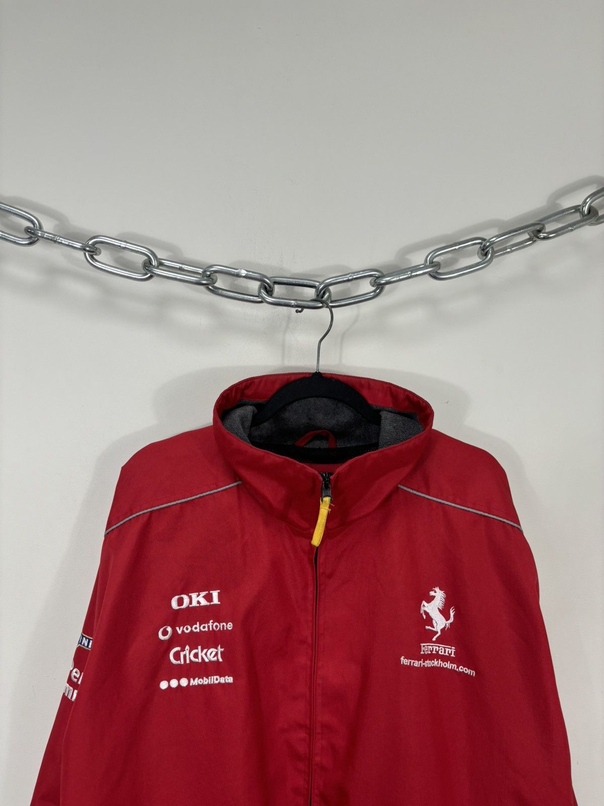 Ferrari Ferrari F1 Team Printer Men’s Red Windbreaker Racing Jacket Size US XL / EU 56 / 4 - 4 Thumbnail