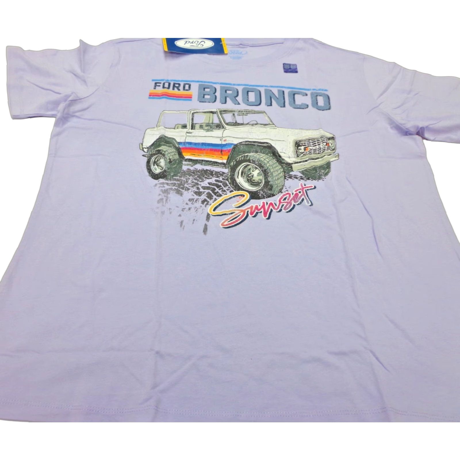 Ford Ford Bronco T Shirt Purple Medium Unisex Adults Crew Neck Short Sleeve 100% Cotton Casual Vintage: No SUNSET NEW Size M / US 6-8 / IT 42-44 - 1 Thumbnail