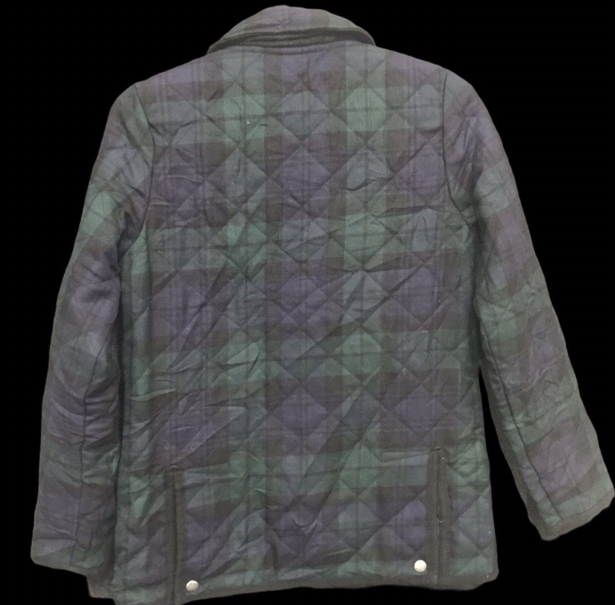Designer × Mackintosh MACKINTOSH Double Breast Plaid Quilted Coat Size XXS / US 00 / IT 34 - 2 Thumbnail