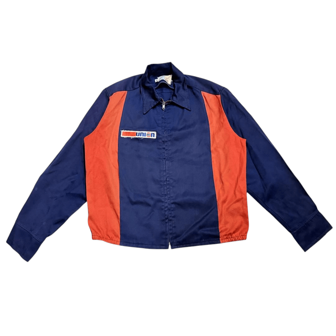 Vintage RARE 🔥 60'S DR BOSS " UNION 76 " WORK JACKET WITH PATCH VTG Size US L / EU 52-54 / 3 - 1 Thumbnail