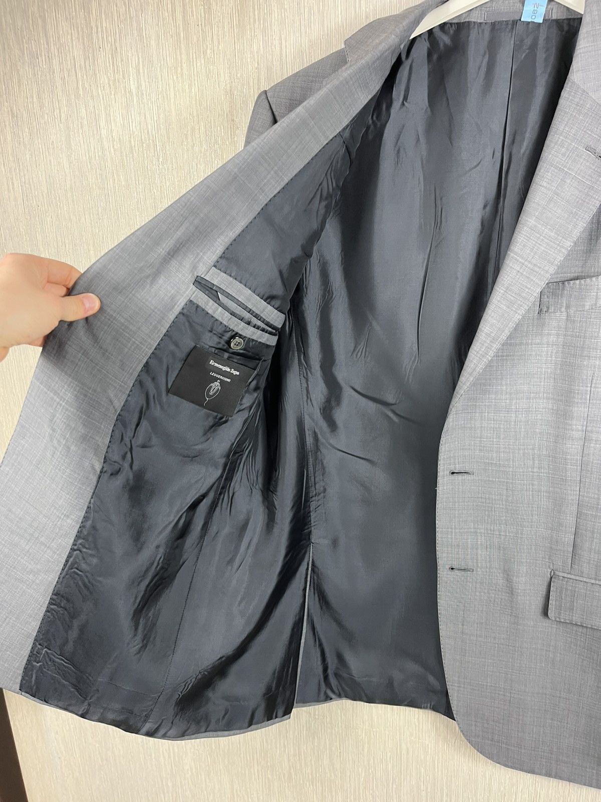 Ermenegildo Zegna Ermenegildo Zegna Leggerissimo wool silk blazer jacket Size 52R - 18 Thumbnail