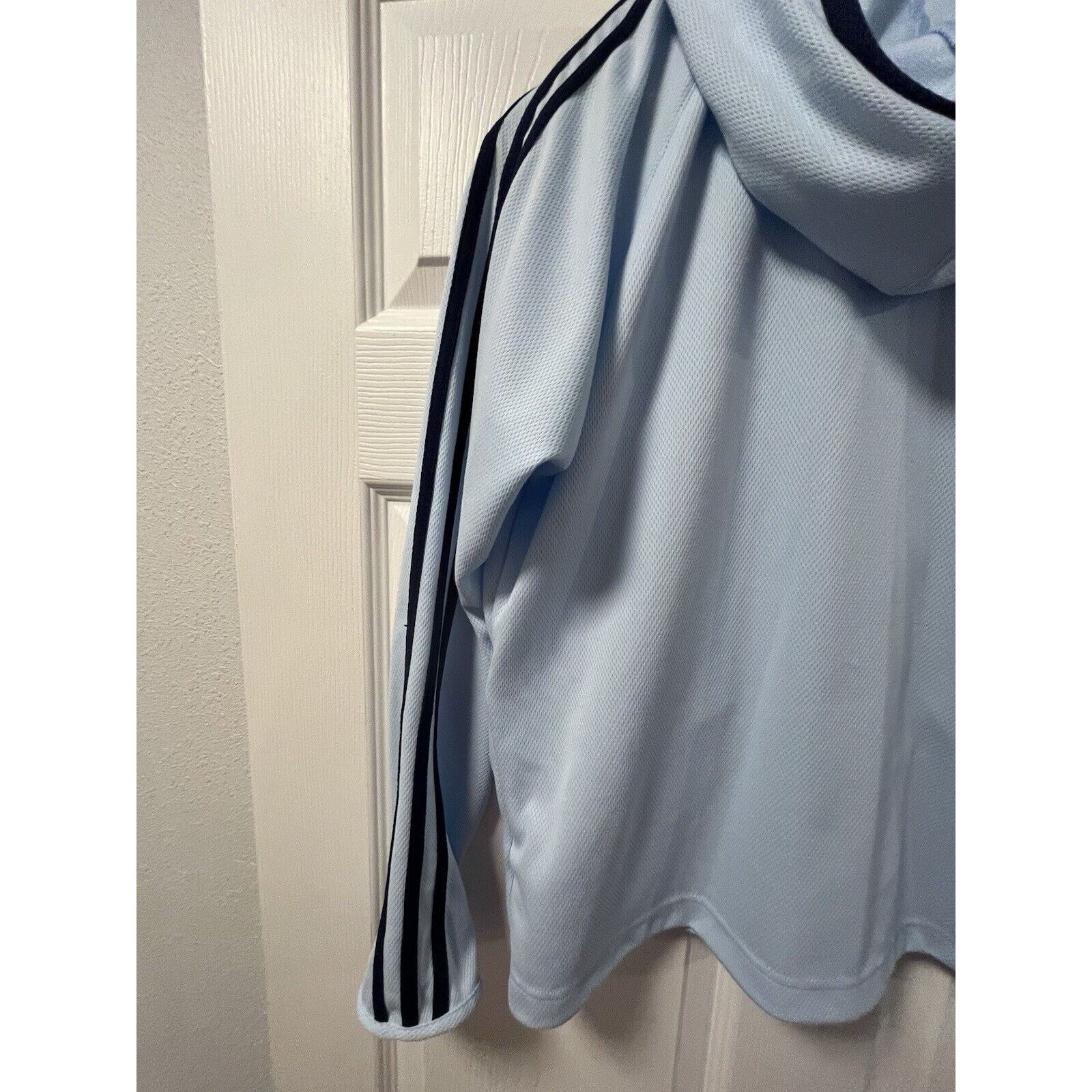 Adidas Adidas Women’s Medium Hooded Jacket Full Zip Light Blue Size M / US 6-8 / IT 42-44 - 10 Thumbnail