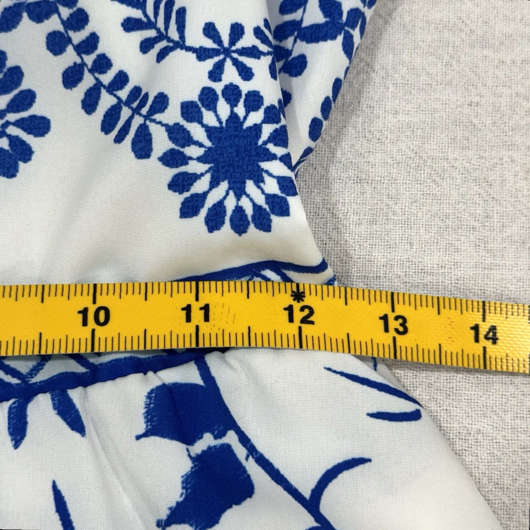 Vintage Unbranded Boho Blue & White Floral Print Ruffle Mini Dress S Small Backless Size S / US 4 / IT 40 - 5 Thumbnail