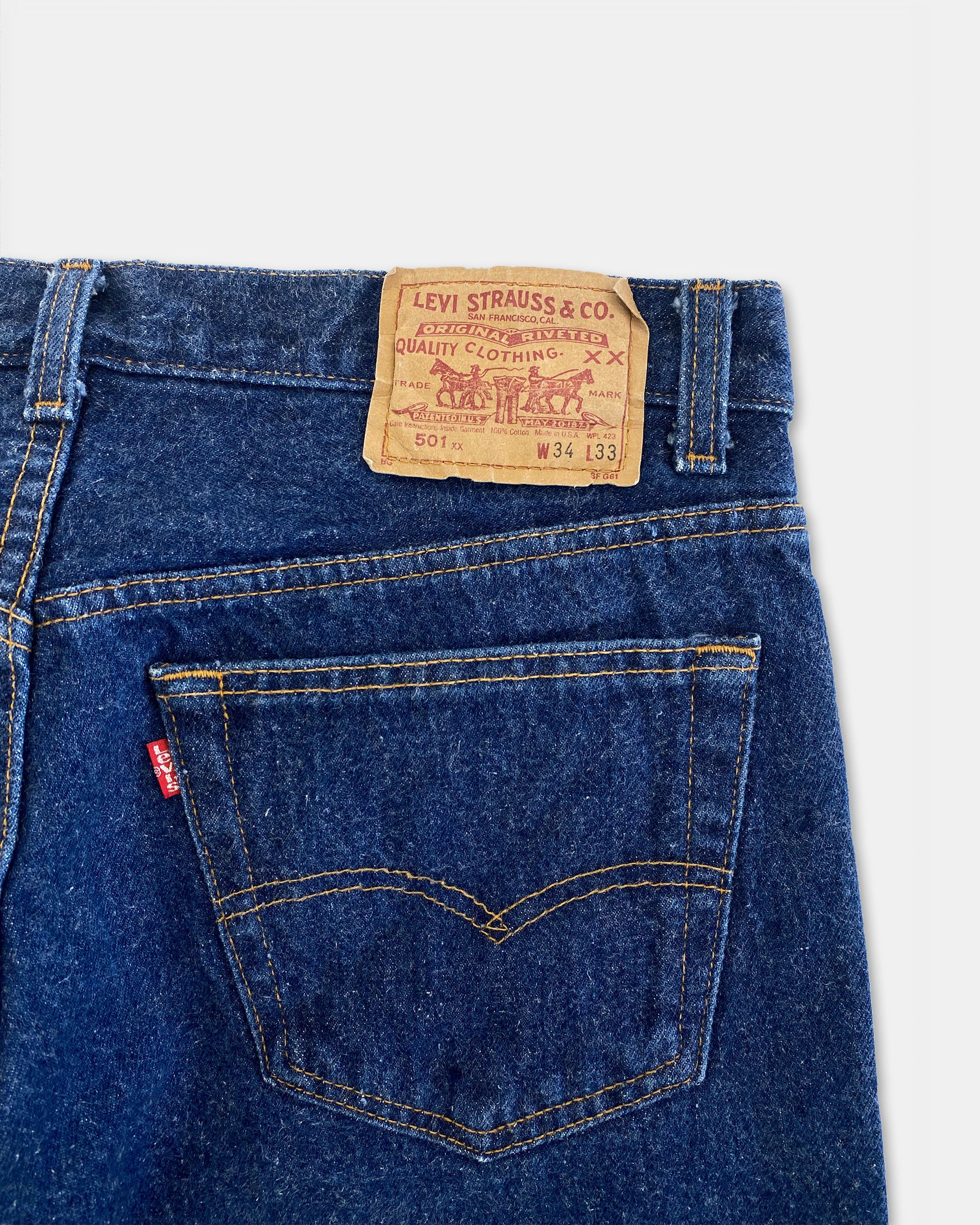 Levi's 1980s 501xx USA Denim Size US 34 / EU 50 - 5 Thumbnail