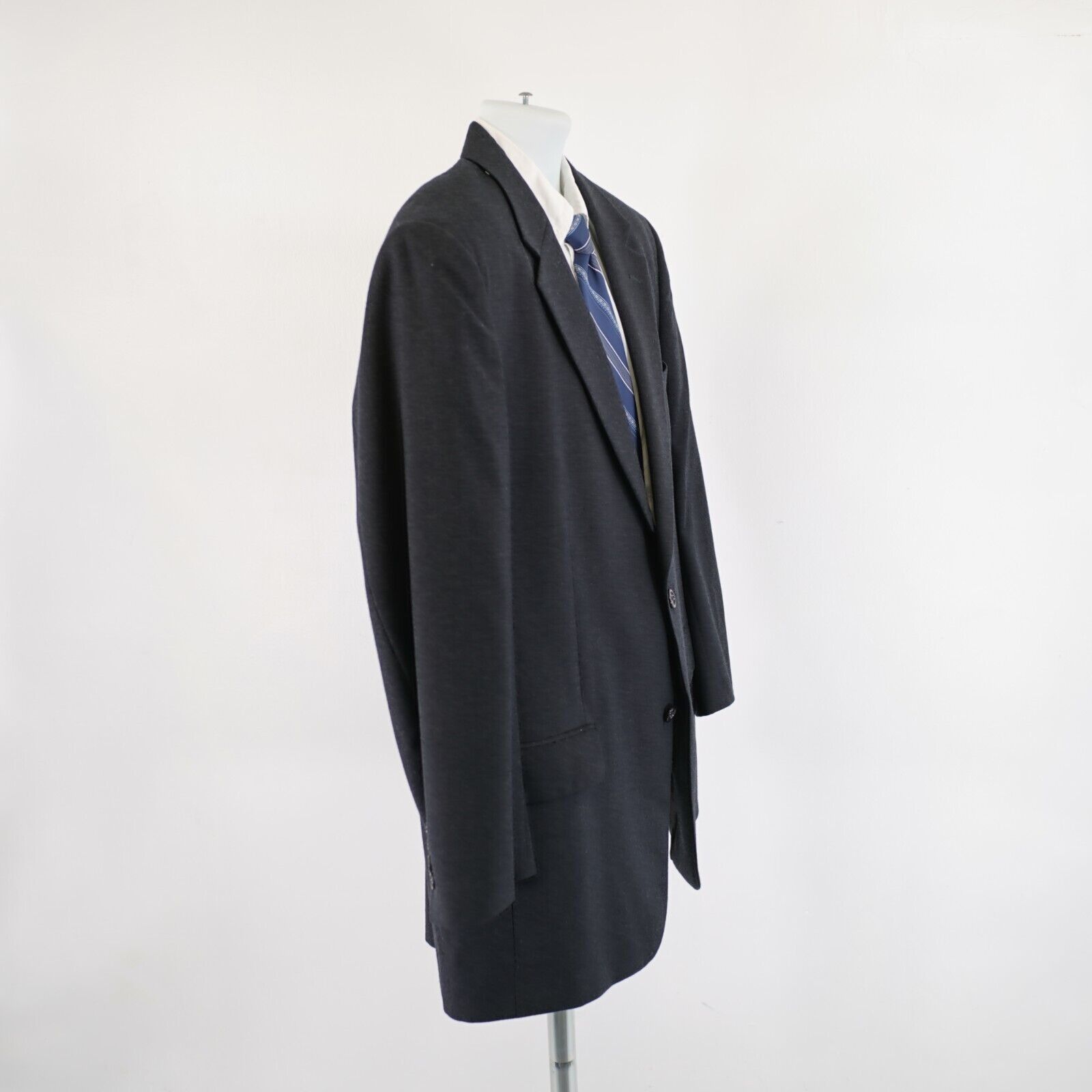 Jos. A. Bank Jos A Bank Wool Cashmere Gray Blazer 44R Or Slim 46R 2 Butto Size 44R - 7 Thumbnail