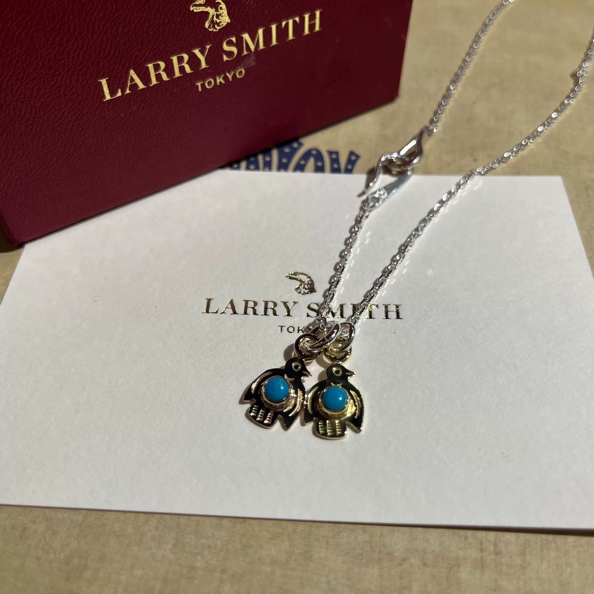 Larry Smith Larry Smith 18K Gold Turquoise Necklace Size ONE SIZE - 1 Thumbnail