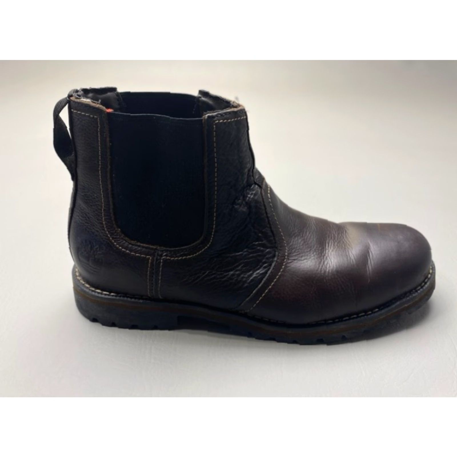 Timberland TIMBERLAND 9706A MEN'S SIZE 11 LARCHMONT DARK BROWN LEATHER CHELSEA BOOT 1511 Size US 11 / EU 44 - 5 Thumbnail