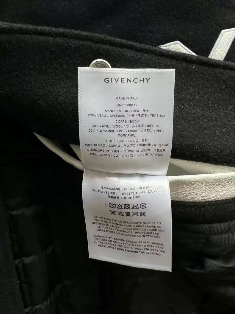 Givenchy Givenchy Size54 Black and White Patchwork Leather Sleeve Ba Size US M / EU 48-50 / 2 - 4 Thumbnail