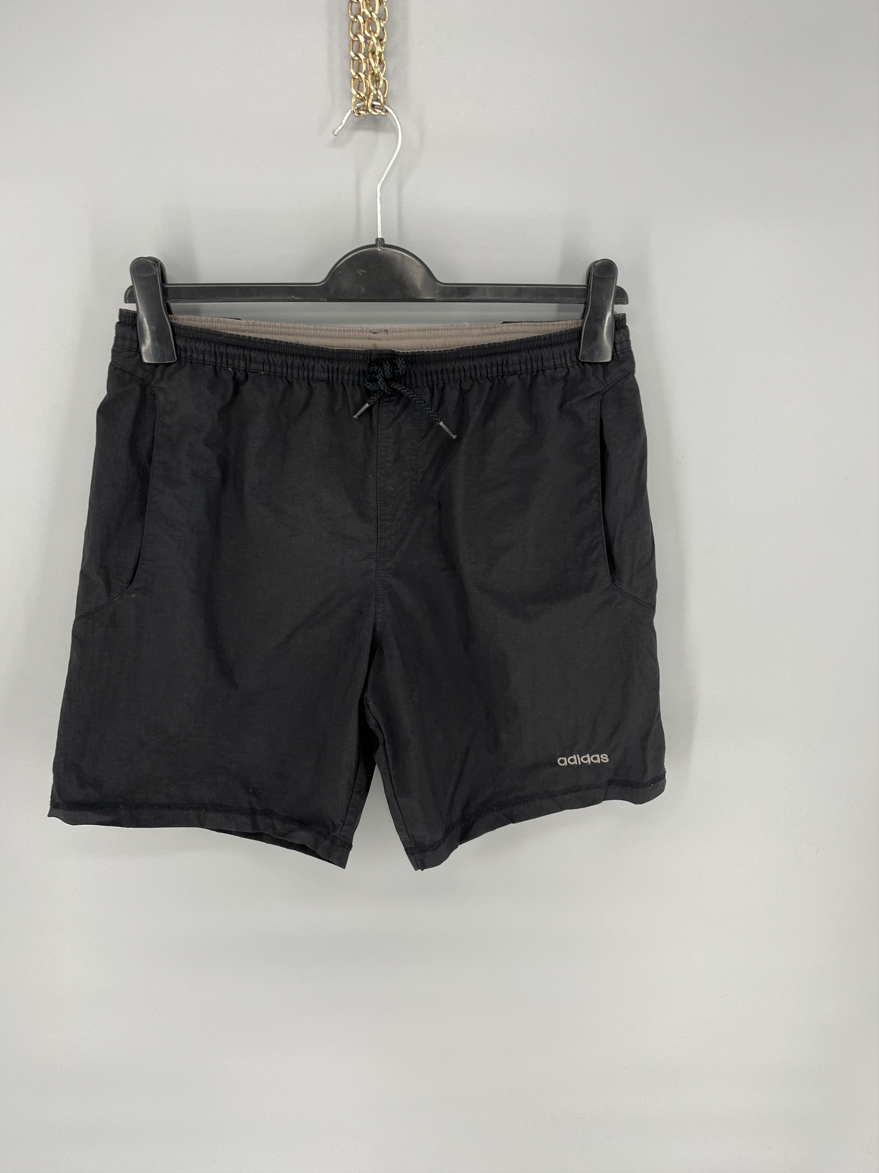 Adidas 90s Vintage Adidas Nylon Swim Beach Shorts Black Size US 32 / EU 48 - 4 Thumbnail