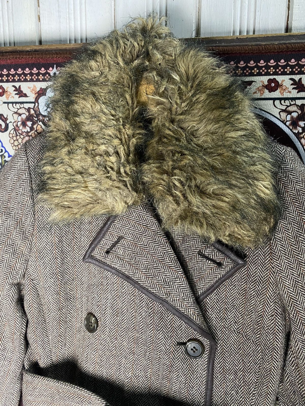Comme Ca Ism × Japanese Brand Comme Ca Ism Wool Fur tranch coat Size M / US 6-8 / IT 42-44 - 9 Thumbnail