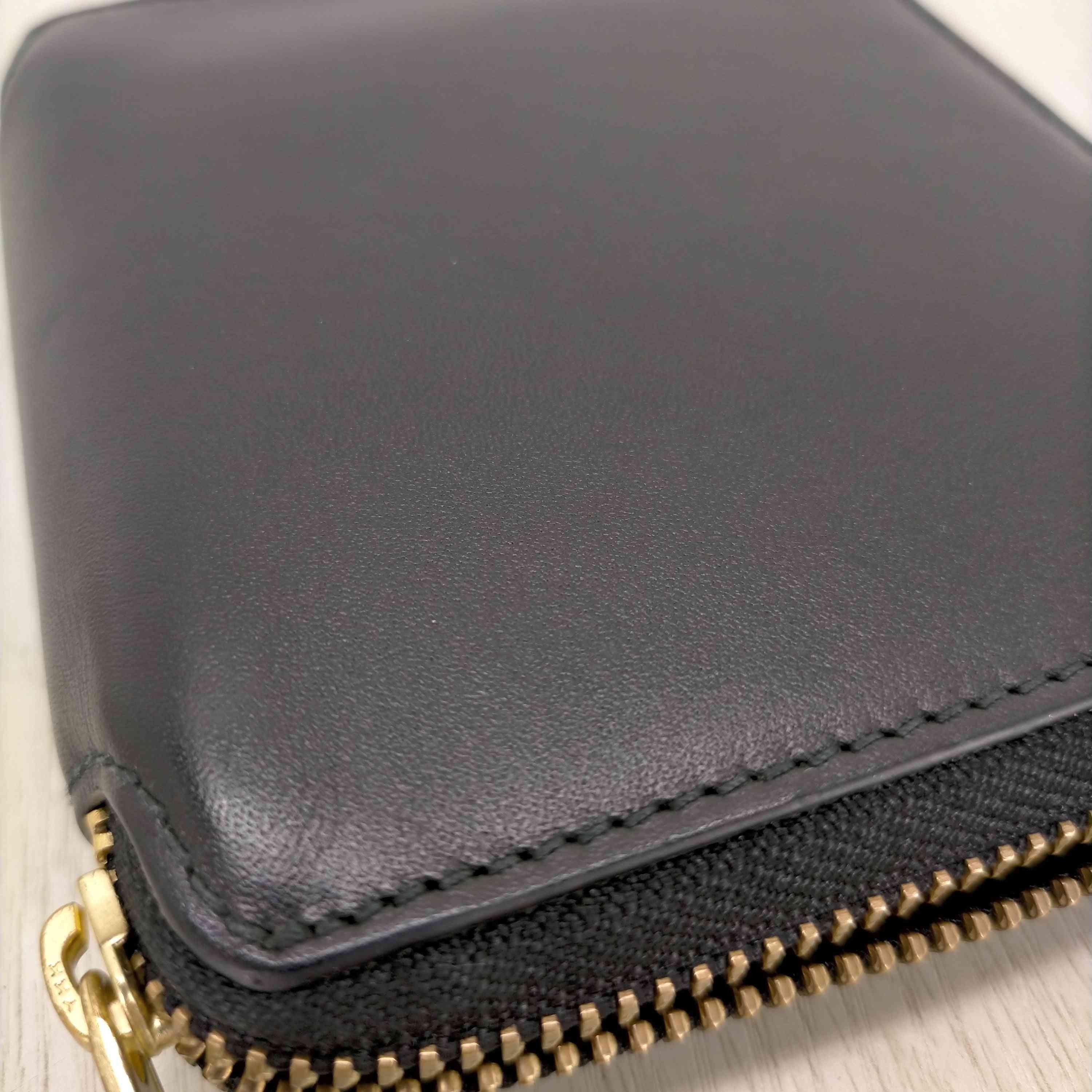 Comme des Garcons Wallet Plain Zip Black Size ONE SIZE - 4 Thumbnail