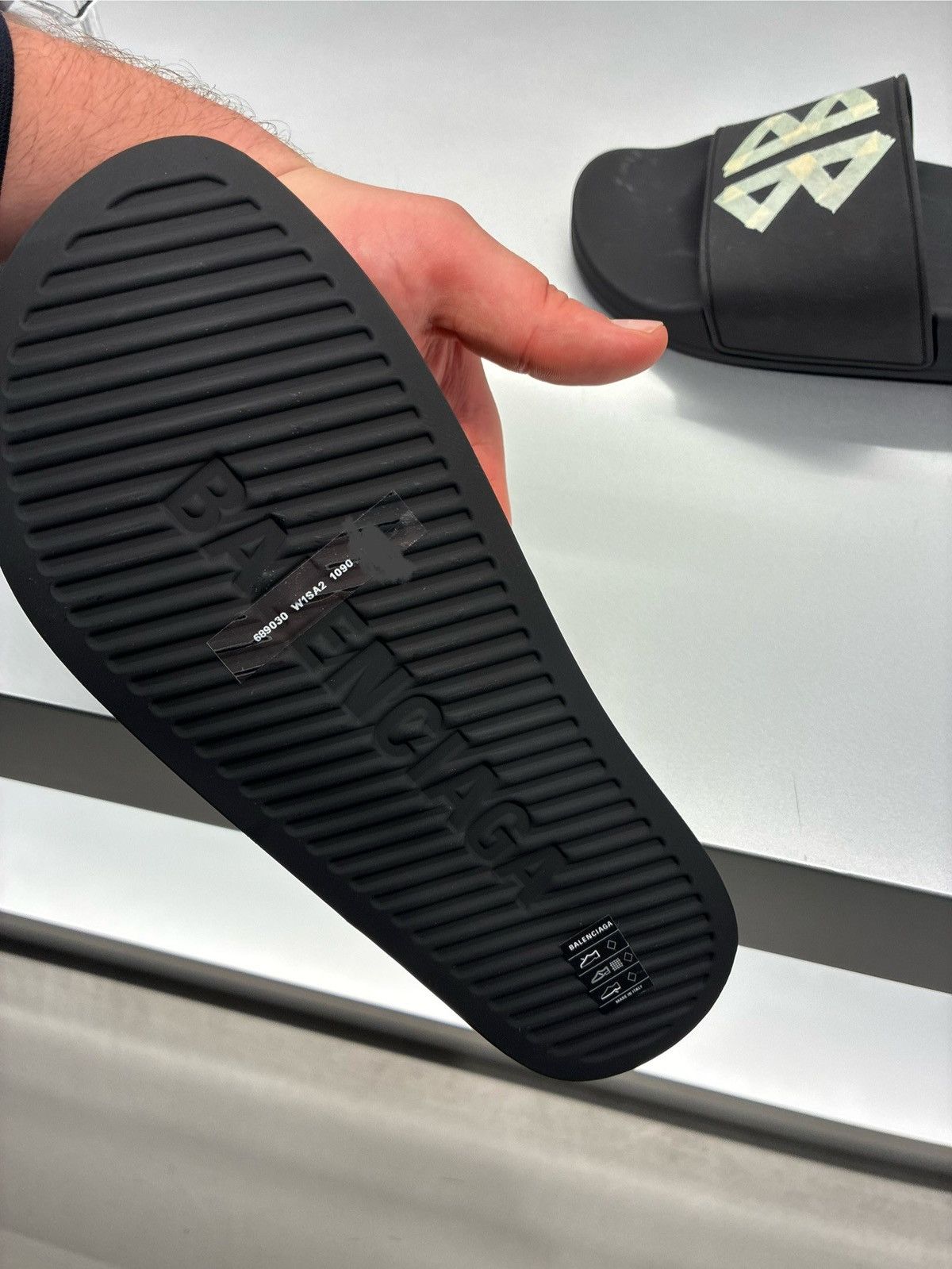 Balenciaga Balenciaga Pool Tape Slides Size US 6 / IT 36 - 2 Thumbnail