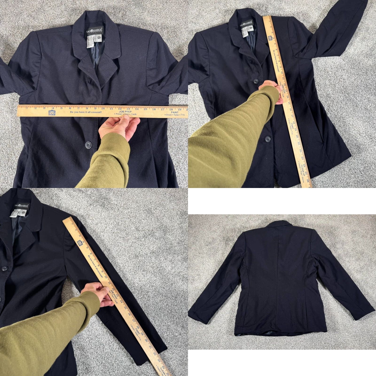 Vintage VINTAGE Sag Harbor Blazer Womens 6P Wool Office Preppy 90s Y2K Blazer Women Blue Wool 100% Polyester Lined Single-Breasted Notch 3-Button Vintage Size M / US 6-8 / IT 42-44 - 8 Thumbnail