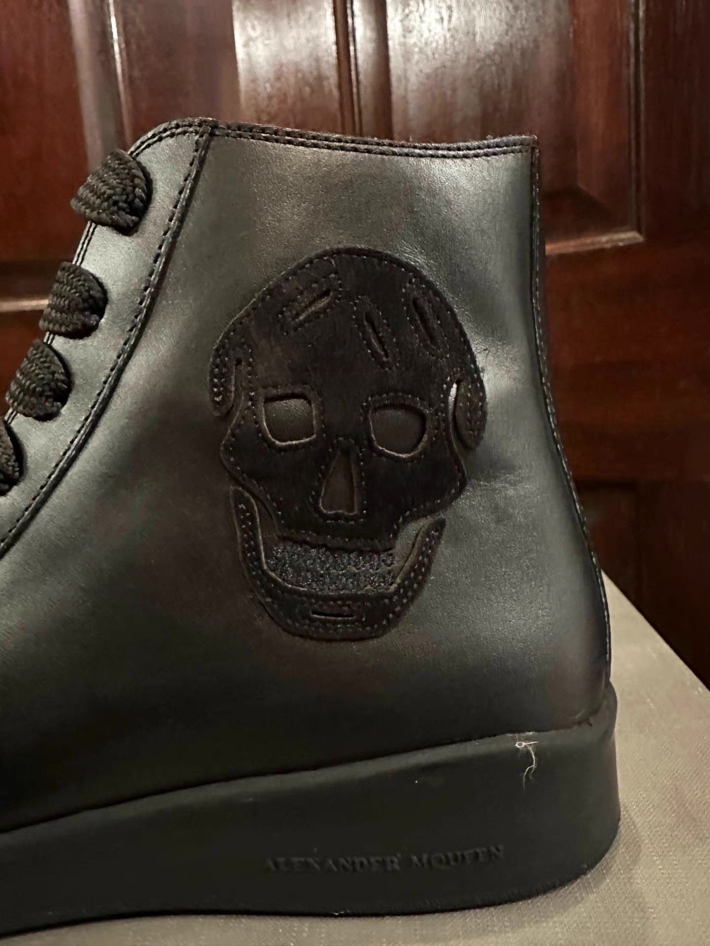 Alexander McQueen Alexander McQueen 16FW Leather‑Patch Mid‑Top Sneakers Ｑ25 Size US 7 / EU 40 - 5 Thumbnail