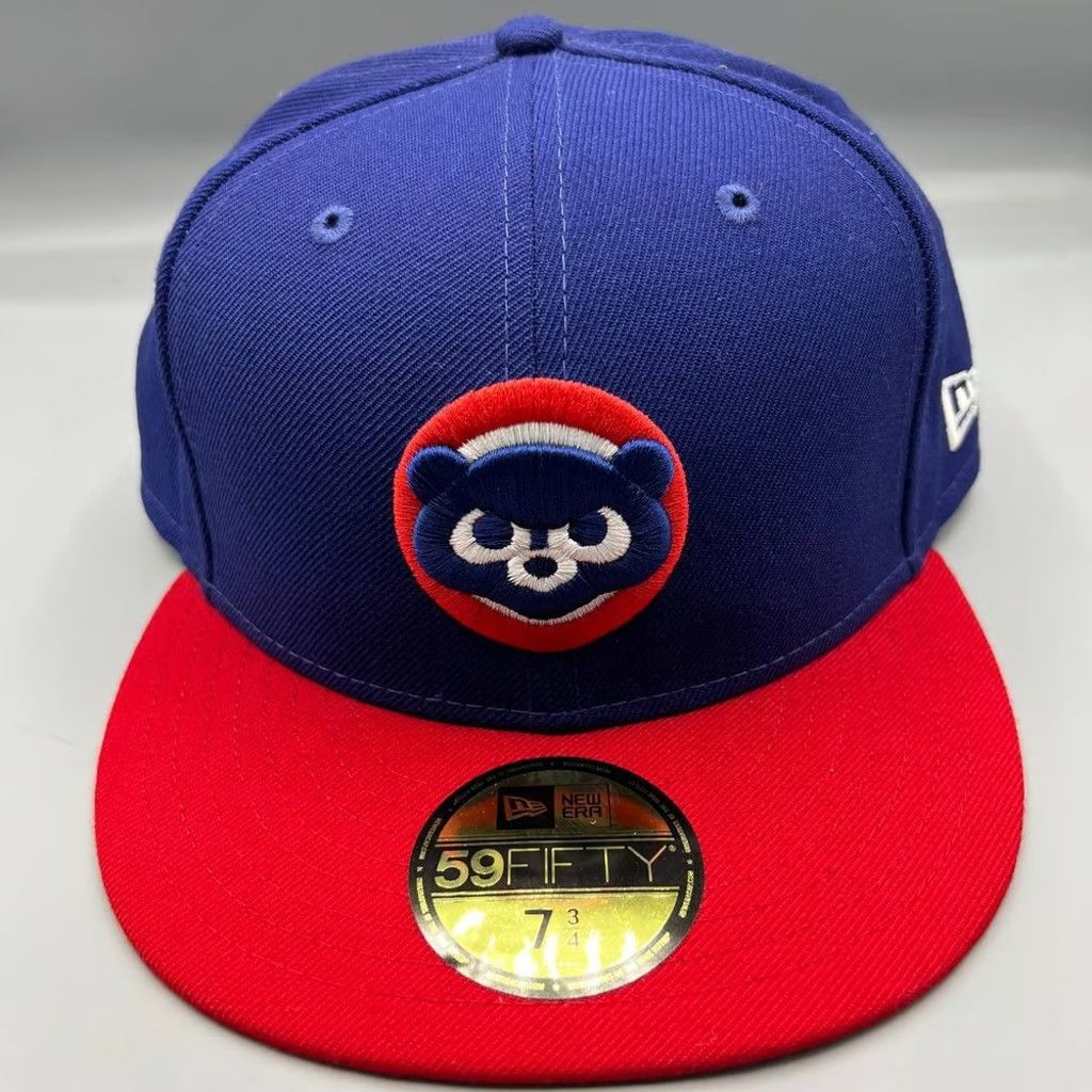 New Era Chicago Cubs Hat Men 7 3/4 59Fifty New Era Fitted Cap Size ONE SIZE - 1 Thumbnail