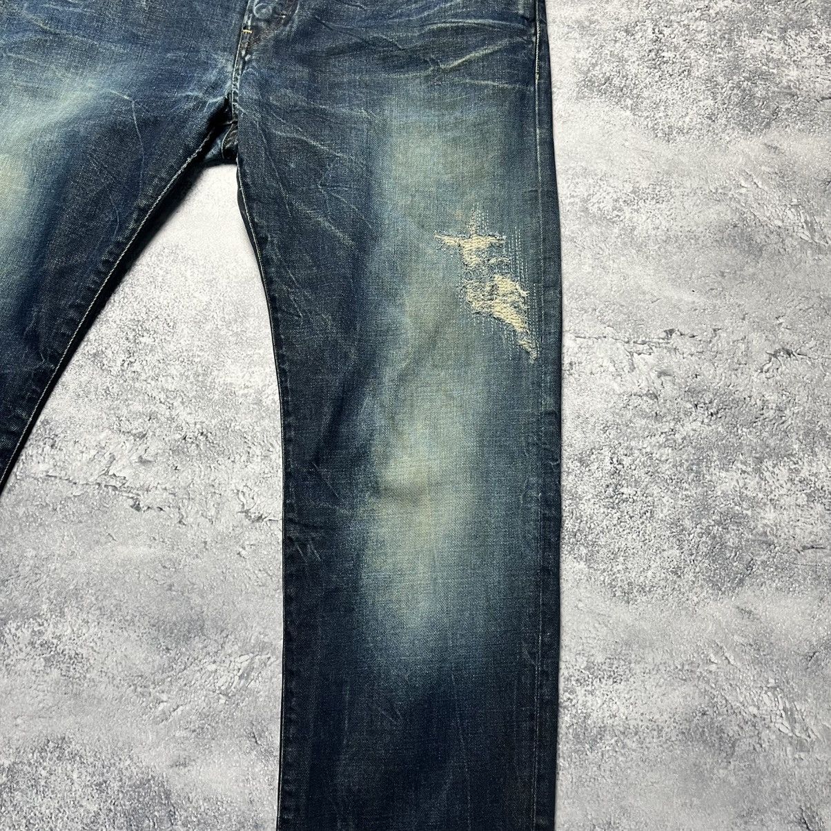 G-Star Vintage G-Star RAW 3301 Low Tapered Distressed Denim Jeans Size US 38 / EU 54 - 4 Thumbnail