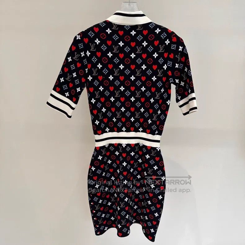 Louis Vuitton Louis Vuitton Valentine's Day Heart Logo Printed Dress Size S / US 4 / IT 40 - 5 Thumbnail