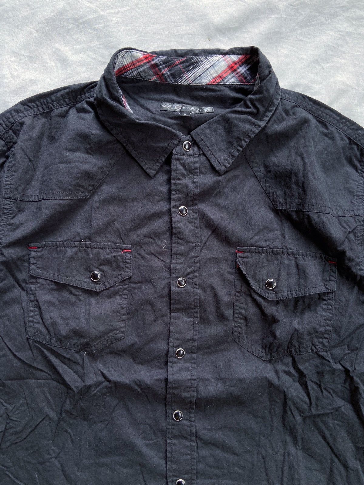 14th Addiction MODE MODO JAPANESE PUNK POEM BUTTON UP SHIRT Size US M / EU 48-50 / 2 - 2 Thumbnail
