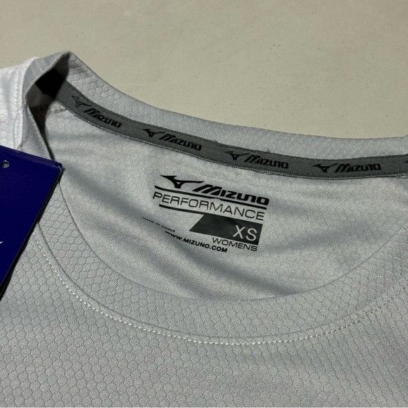 Mizuno NWT WOMEN’S MIZUNO CREW NECK JERSEY GRAY-WHITE T-SHIRT SZ XS Size XS / US 0-2 / IT 36-38 - 2 Thumbnail
