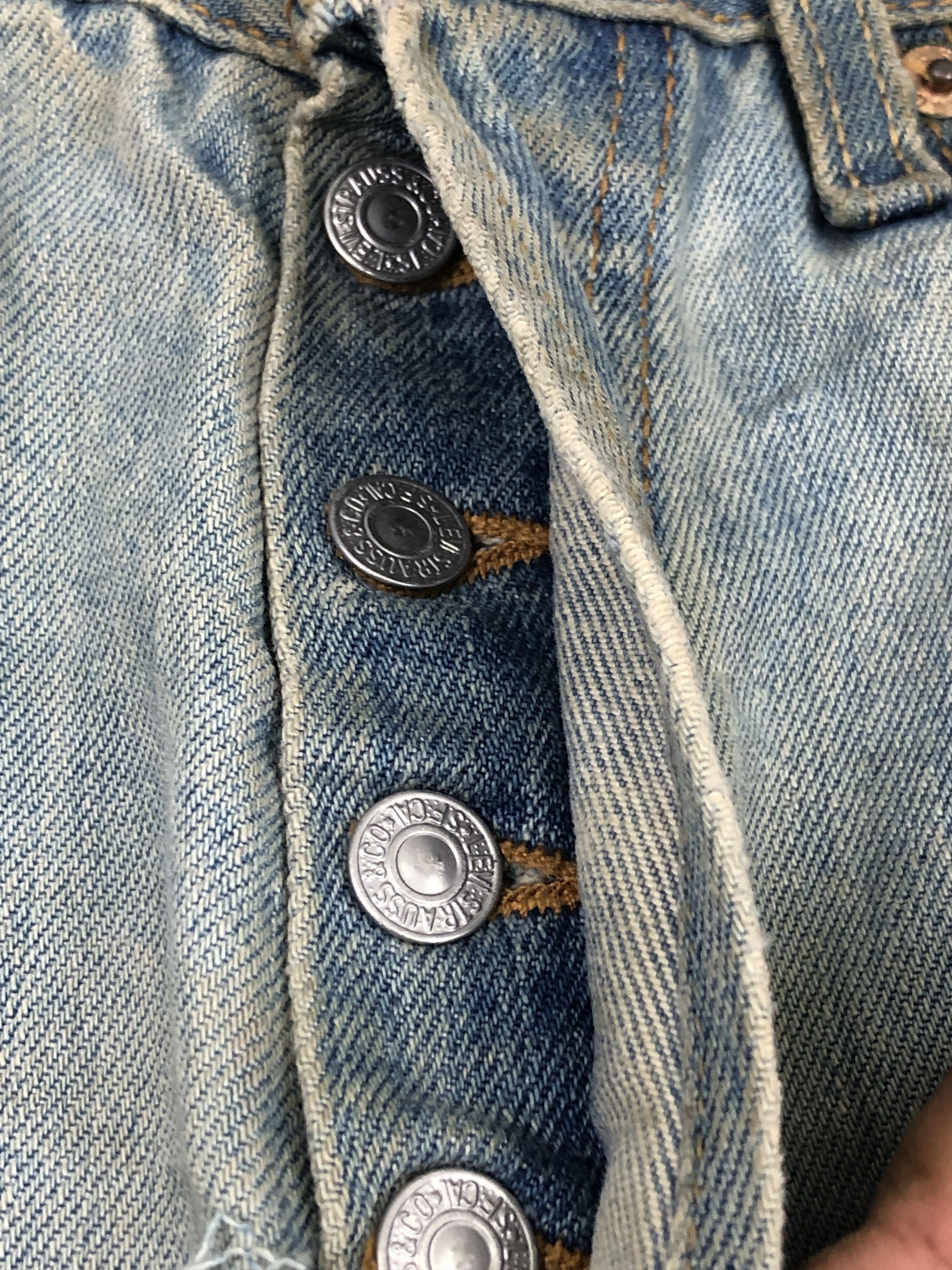 Levi's Distressed Vintage Levis 501 Dirty Jeans DP2350 Size US 30 / EU 46 - 11 Thumbnail