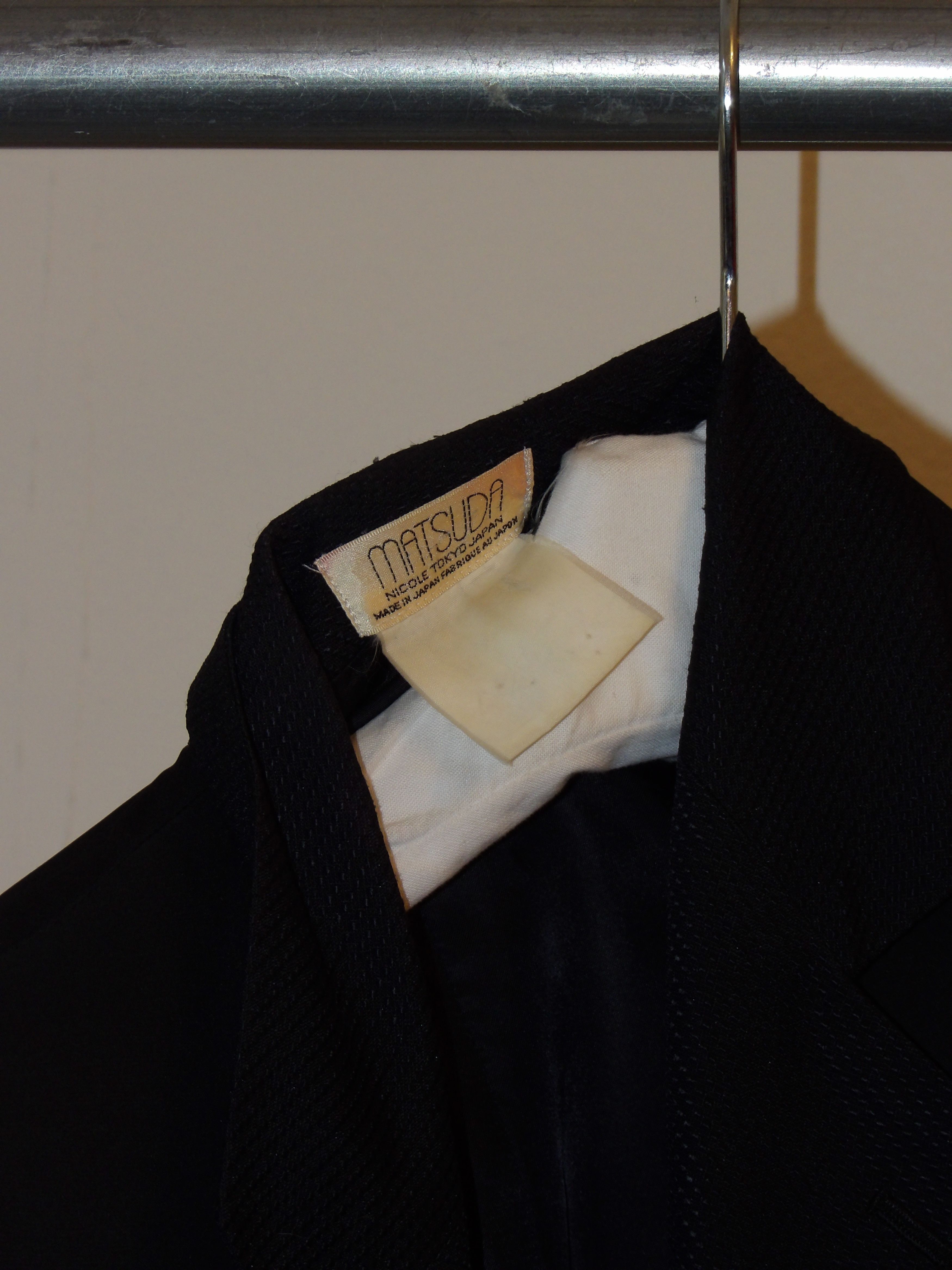 Matsuda Matsuda Black Paneled Blazer Size 48R - 5 Thumbnail