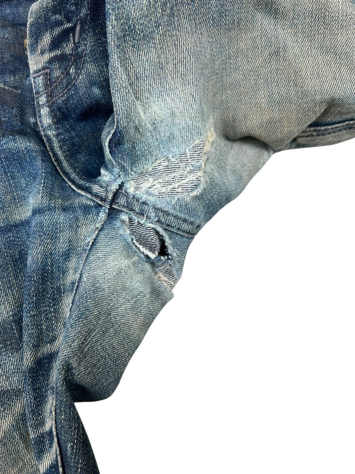 Tornado Mart Trashed Tornado Mart Japan Dirty Muddy Denim Jeans Distress Size US 33 - 12 Thumbnail