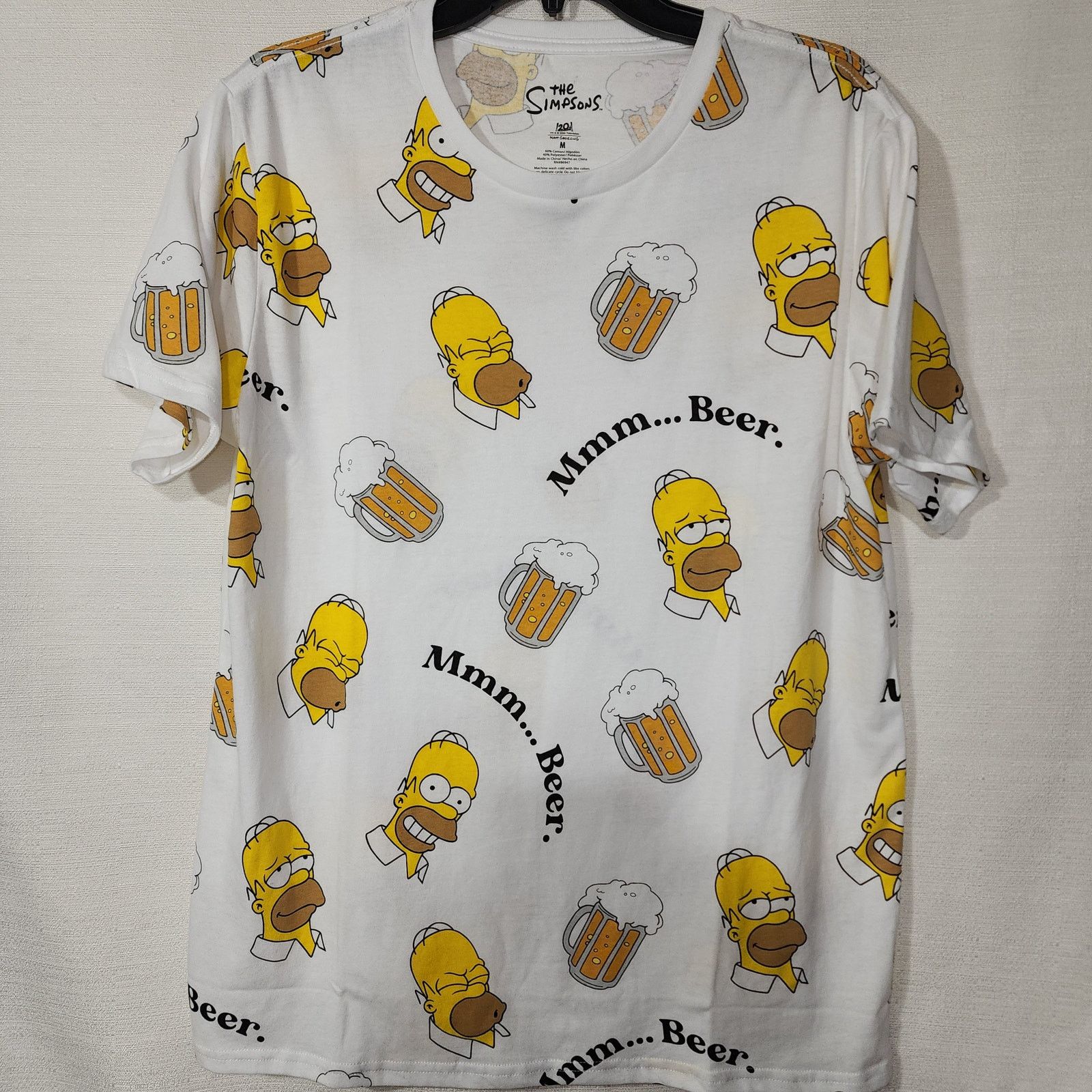 The Simpsons Homer Simpsons ''Mmm...Beer'' men's medium NWT Size US M / EU 48-50 / 2 - 3 Thumbnail