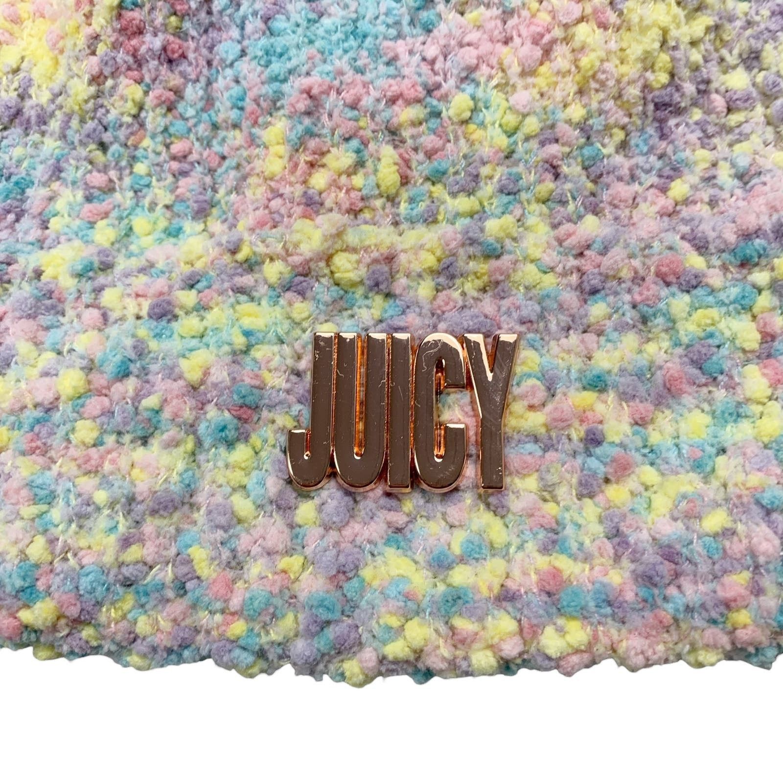 Juicy Couture Juicy Couture Womens OS Pastel Colorful Pom Pom Beanie Size ONE SIZE - 3 Thumbnail