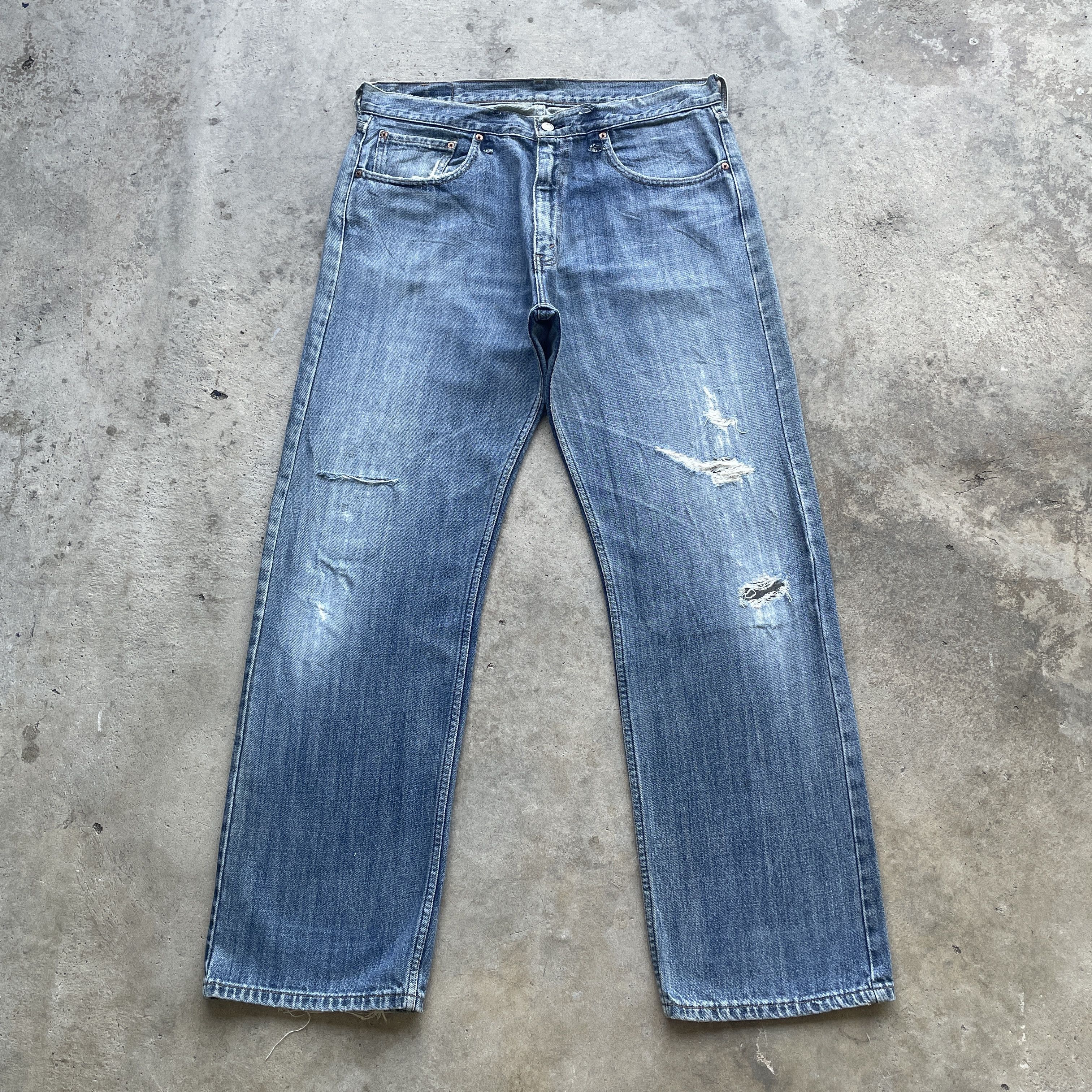 Levi's W36 Vintage Levi’s 534 Faded Relaxed Distressed Jeans Pants Size US 36 / EU 52 - 2 Thumbnail