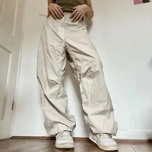 Japanese Brand × Vintage Women Casual Baggy Cargo Pant Spring Size 30" / US 8 / IT 44 - 1 Thumbnail