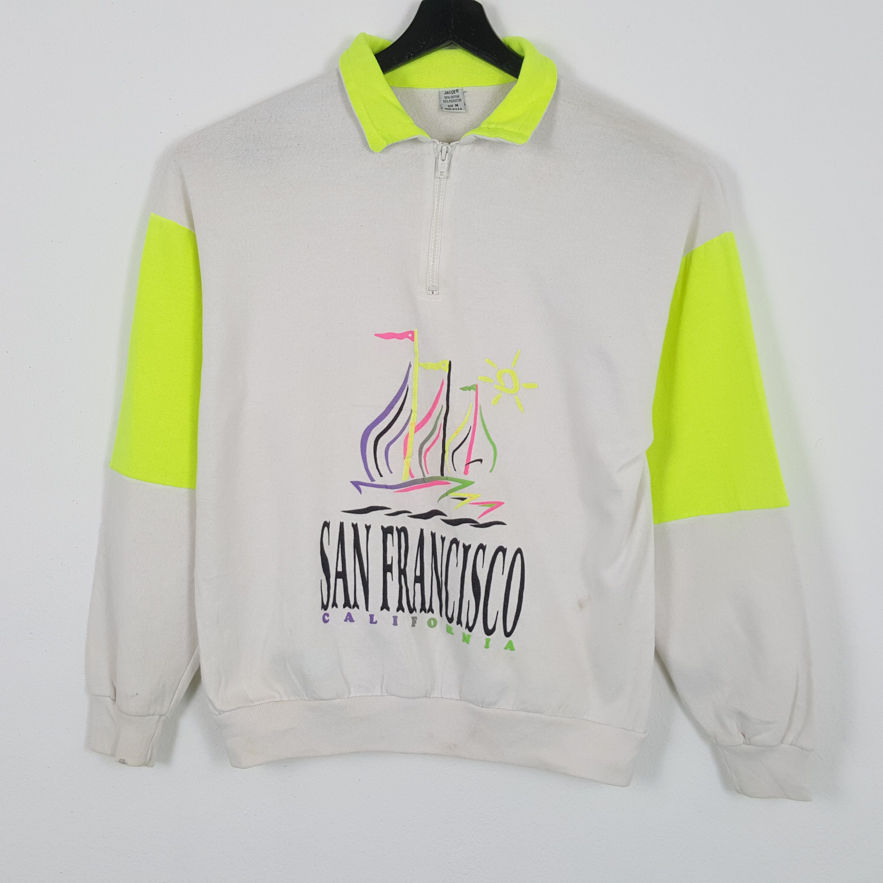 SAN FRANCISCO CALIFORNIA Streetwear Half Zipper Sweatshirt