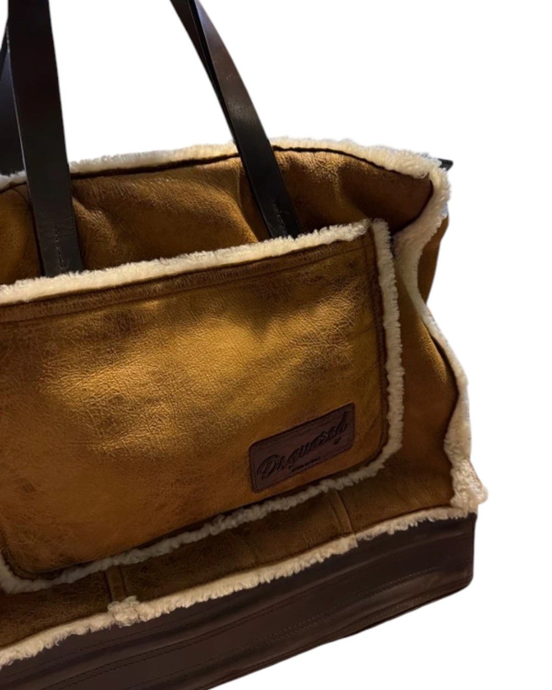 Dsquared2 SHEARLING LEATHER HANDBAG Size ONE SIZE - 3 Thumbnail