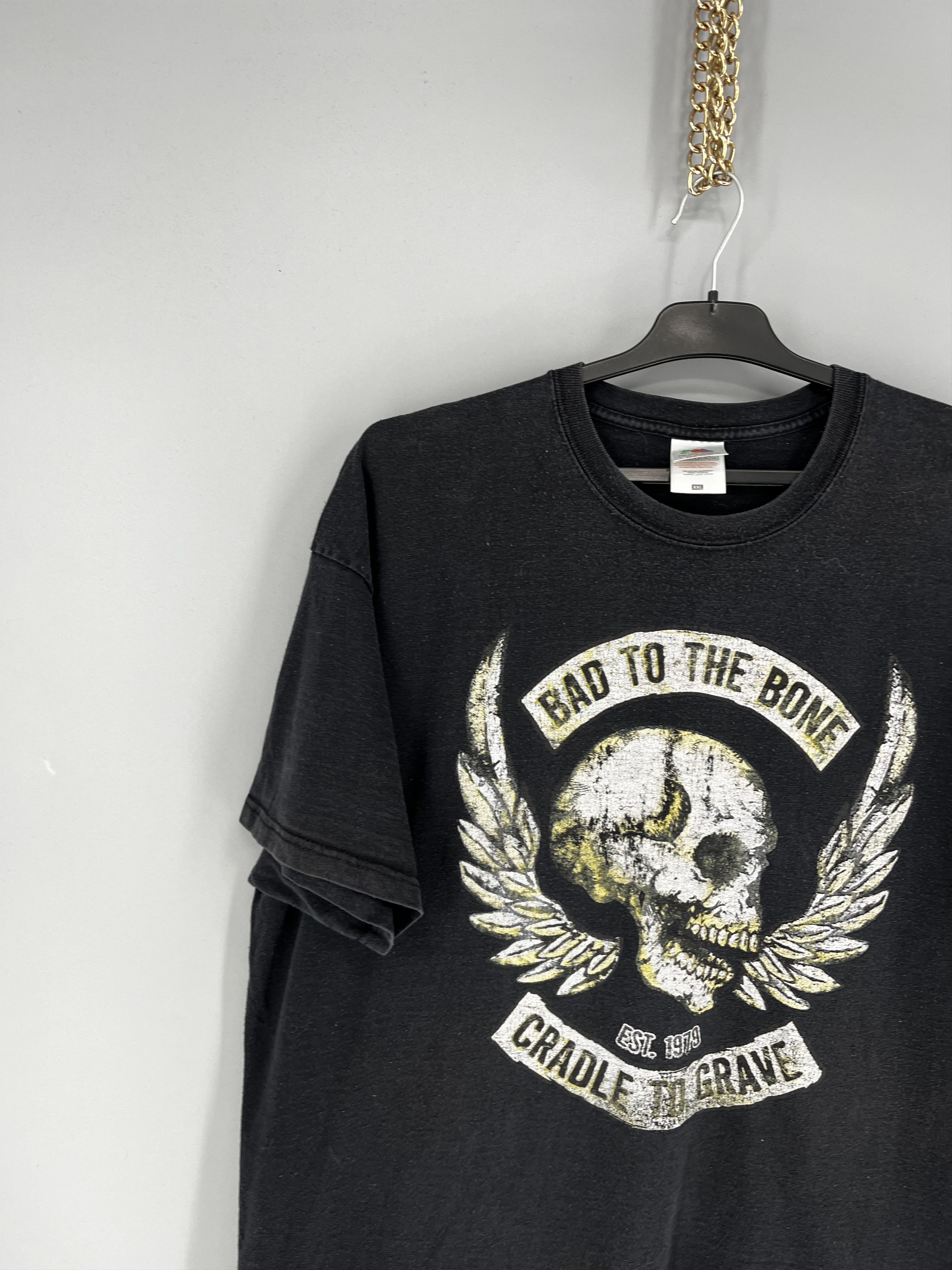 Band Tees Vintage Bad To The Bone cradle to grave Pirate Y2K T-Shirt Size US XXL / EU 58 / 5 - 4 Thumbnail