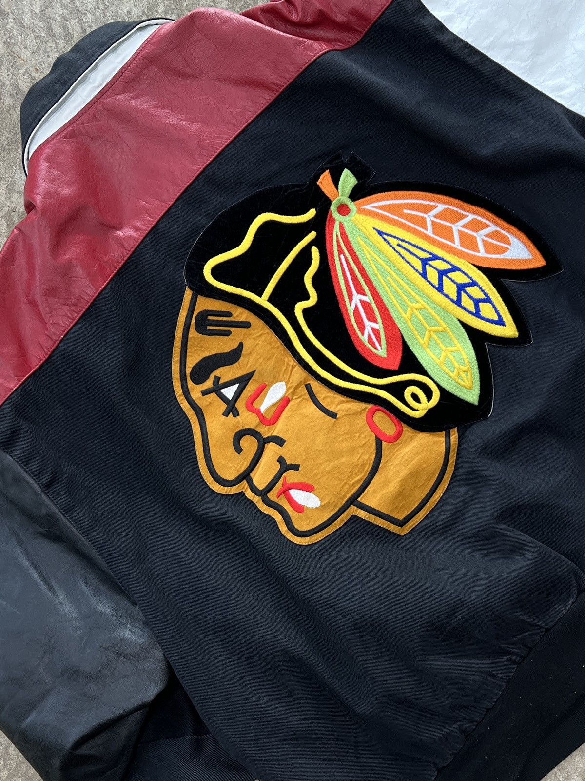 Jeff Hamilton Vintage Jeff Hamilton NHL Blackhawks Leather Jacket 3XL Size US XXL / EU 58 / 5 - 1 Thumbnail