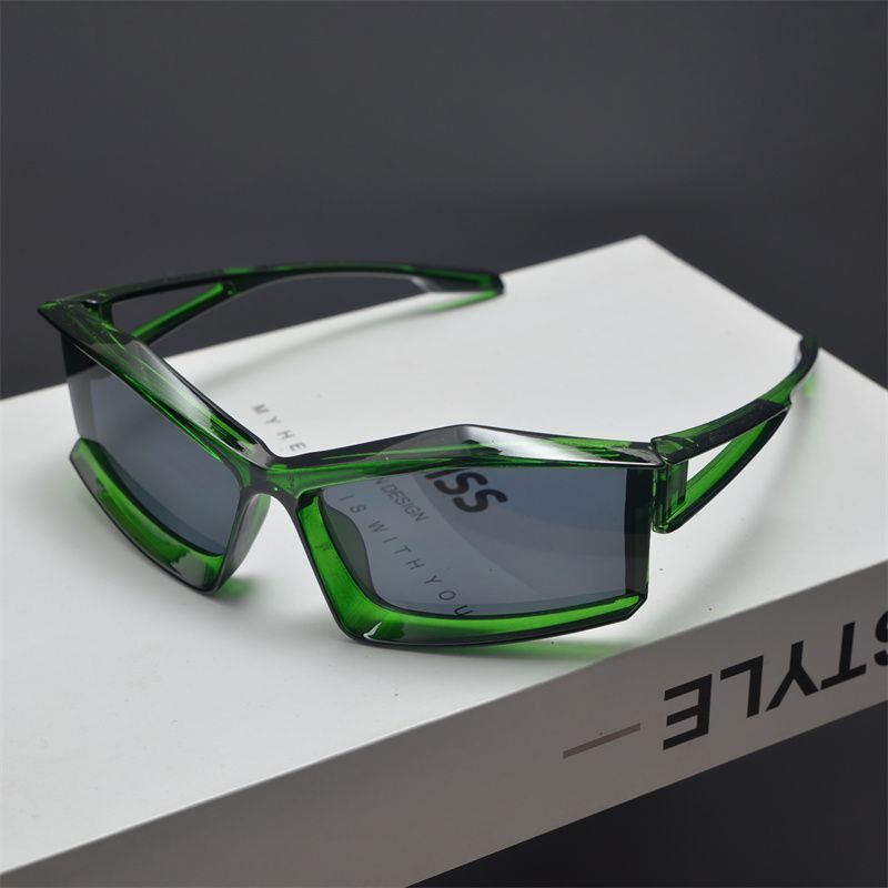 VIBE Punk Street ins style custom avant-garde sunglasses Size ONE SIZE - 1 Thumbnail