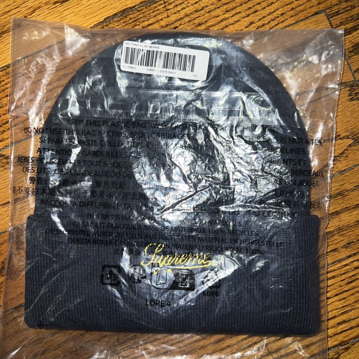 Supreme In-Hand Supreme Wu Tang Clan Beanie Navy Size: One Size Size ONE SIZE - 5 Thumbnail
