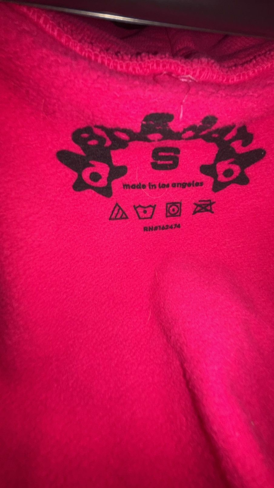 Sp5der Pink Rhinestone Sp5der Hoodie Size US S / EU 44-46 / 1 - 4 Thumbnail