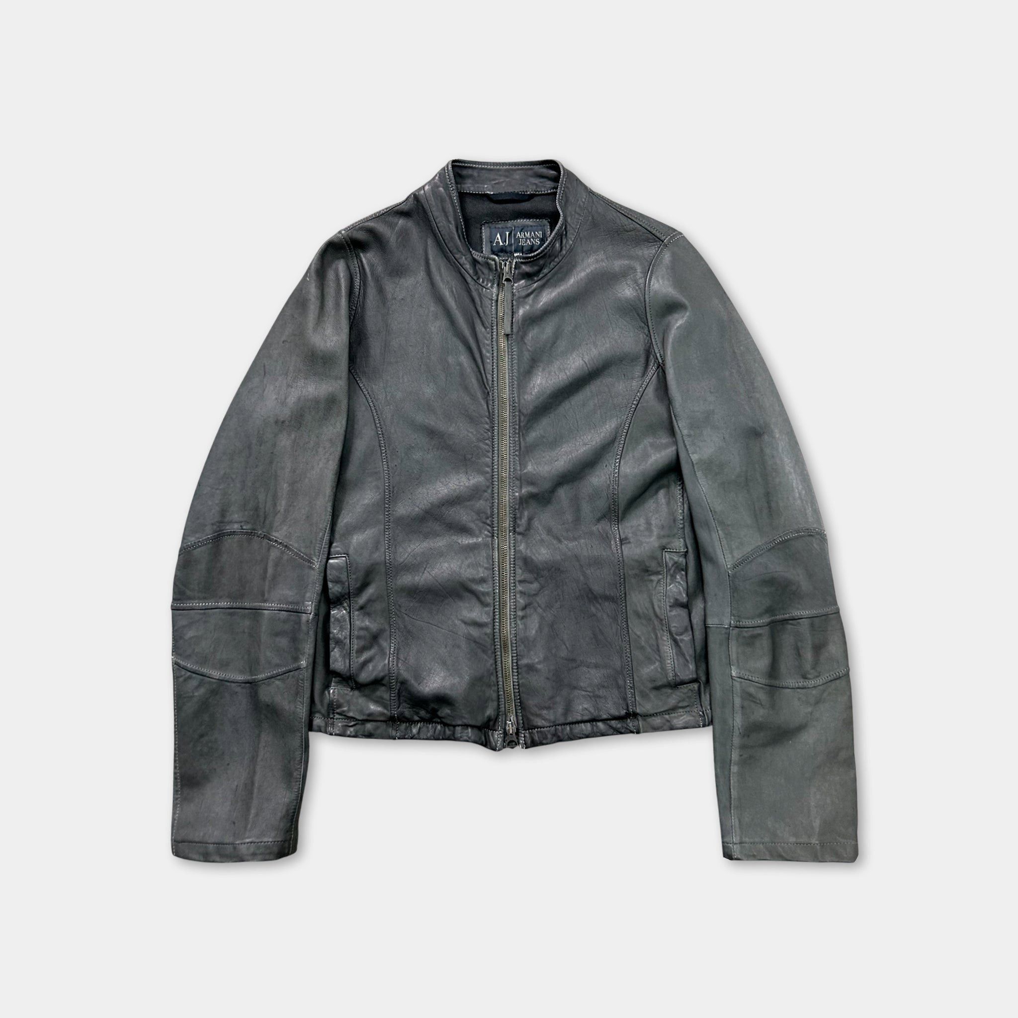 Armani Armani Jeans 2000s Elegant Sport Ovine Leather Jacket Size US XL / EU 56 / 4 - 1 Thumbnail
