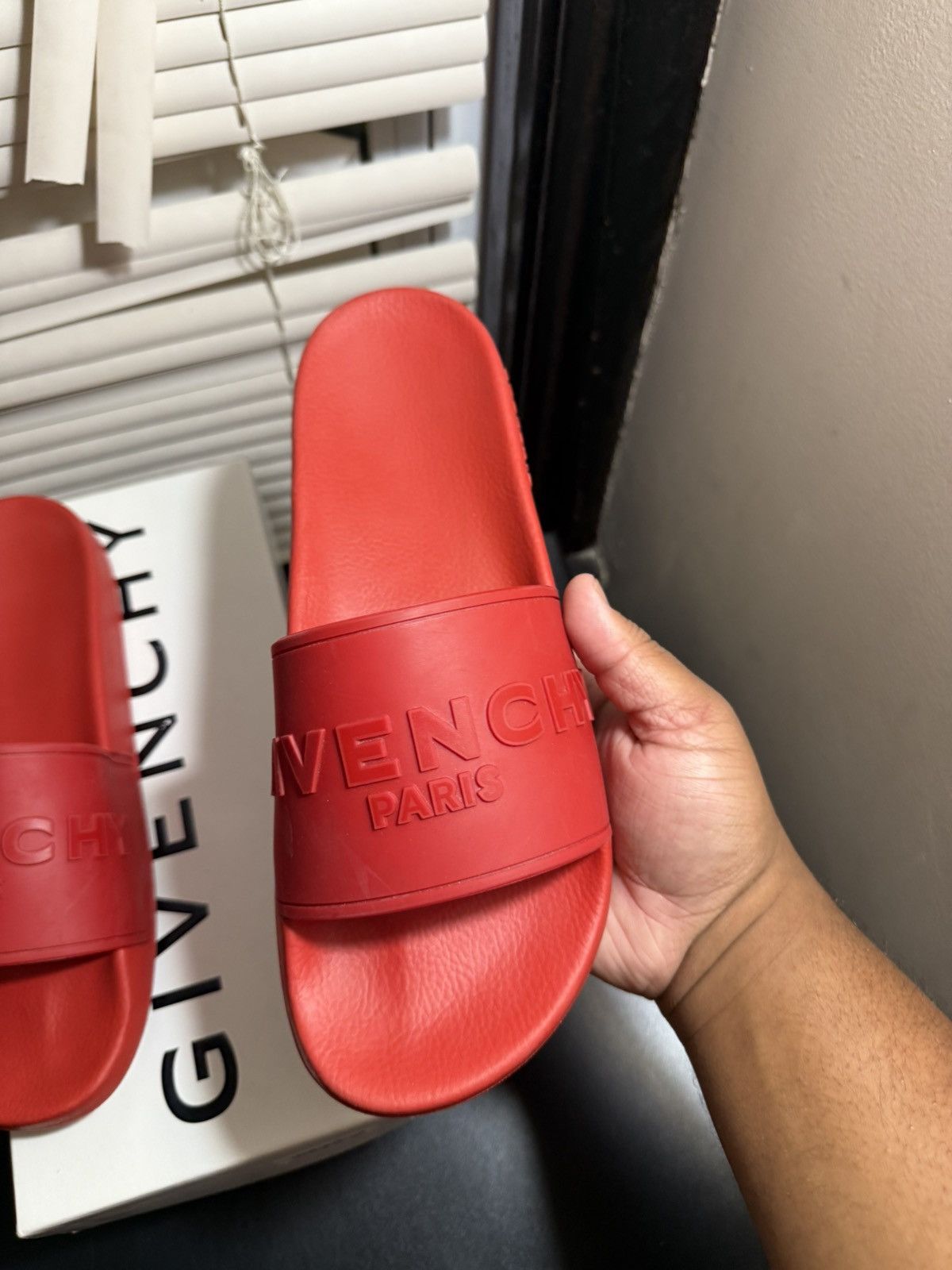 Givenchy Givenchy Red Slides Size 11 Size US 11 / EU 44 - 5 Thumbnail