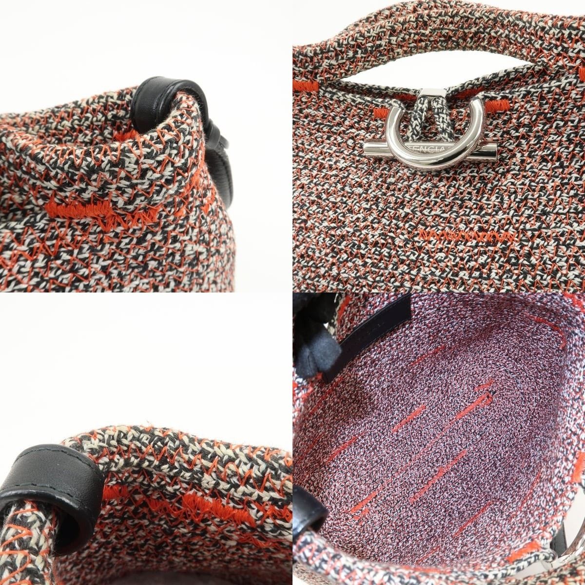 Balenciaga Balenciaga Zigzagger Canvas & Leather Shoulder Bag Size ONE SIZE - 7 Thumbnail