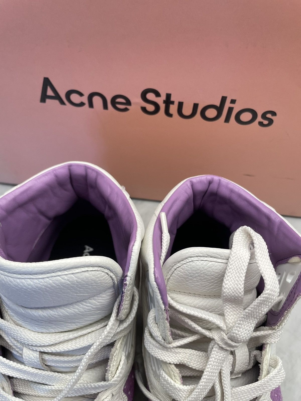 Acne Studios Acne Studios high top Stockholm pop sneakers leather Size US 8.5 / EU 41-42 - 14 Thumbnail
