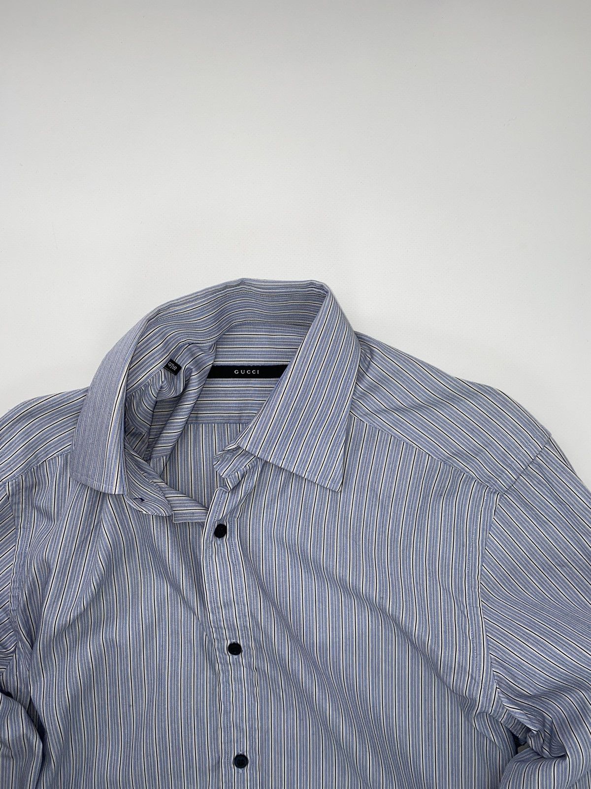 🚨 Gucci Vintage Button Ups Striped Shirt Long Sleeve Sz M