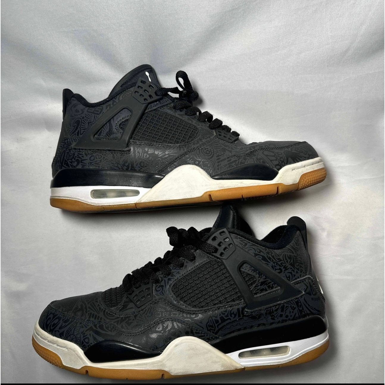 Jordan Brand × Nike Size 10.5 - Nike Air Jordan 4 Retro Laser Men's Shoes Size US 10.5 / EU 43-44 - 2 Thumbnail