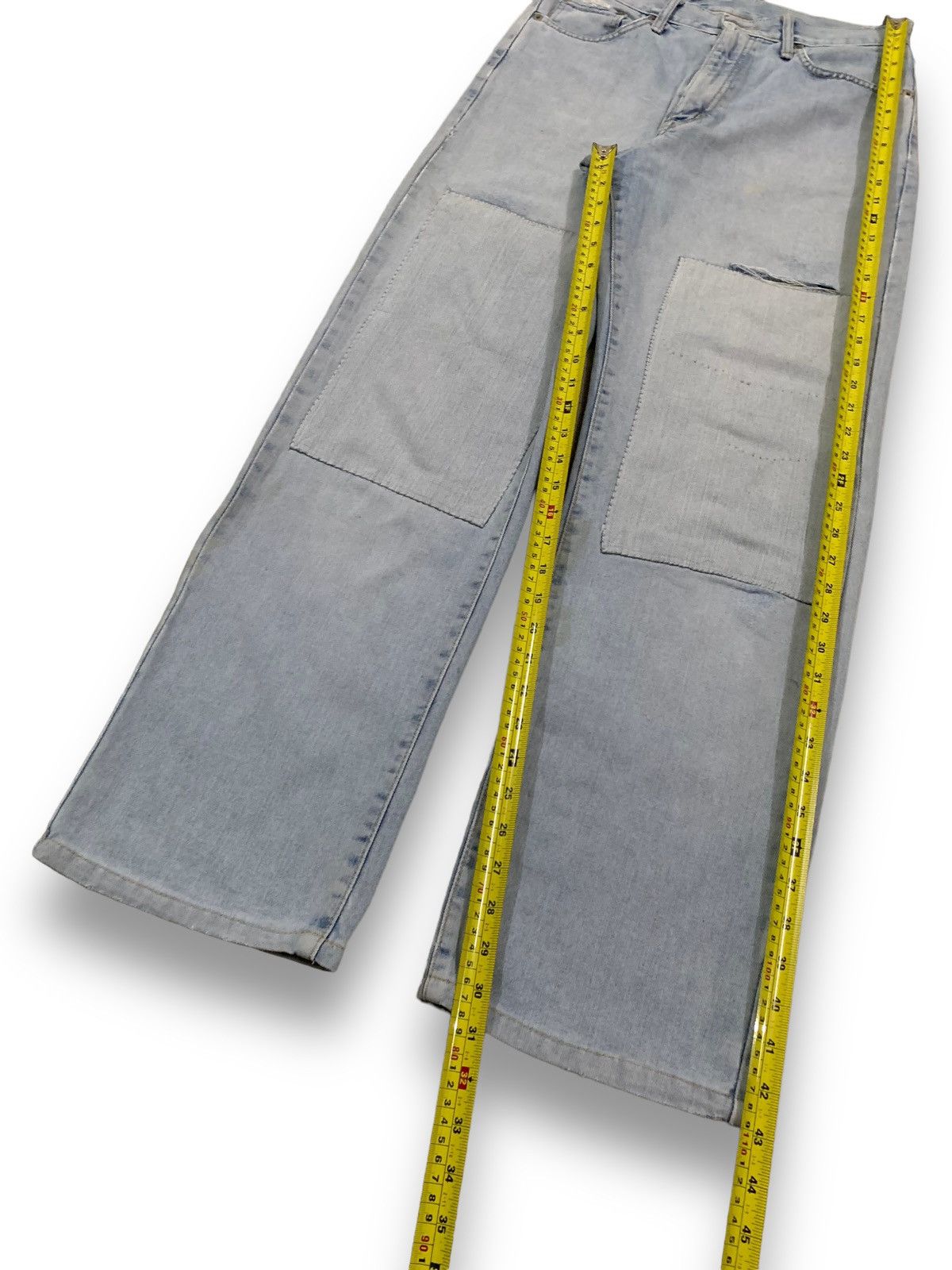 Edwin Vintage Y2K Edwin Double Knee Baggy Distressed Jeans Size US 30 / EU 46 - 14 Thumbnail